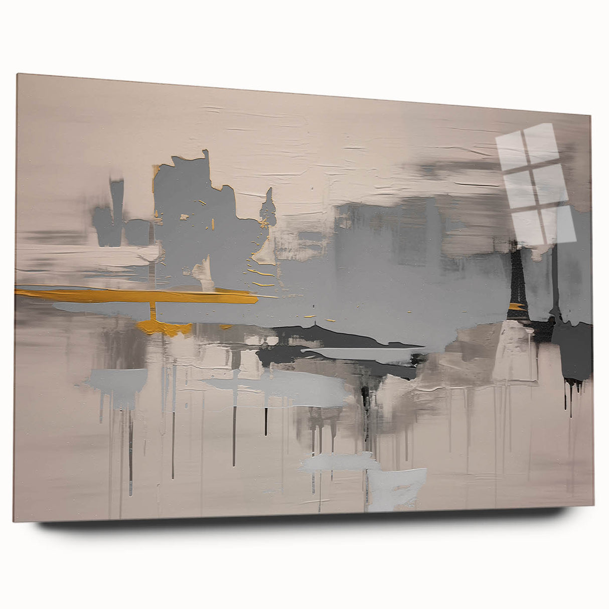 Abstract wall art canvas print showcasing vibrant colors and dynamic shapes, perfect for modern home decor and artistic expression.
