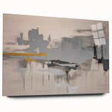 Abstract wall art canvas print showcasing vibrant colors and dynamic shapes, perfect for modern home decor and artistic expression.