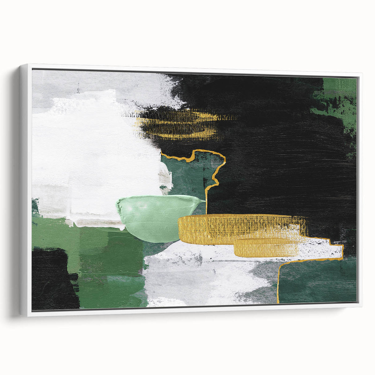 Colorful abstract wall art canvas print showcasing vibrant geometric shapes and fluid lines, ideal for modern home decor and artistic spaces.