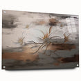 Abstract Contemplative Figure with Woodgrain - Minimalist Art