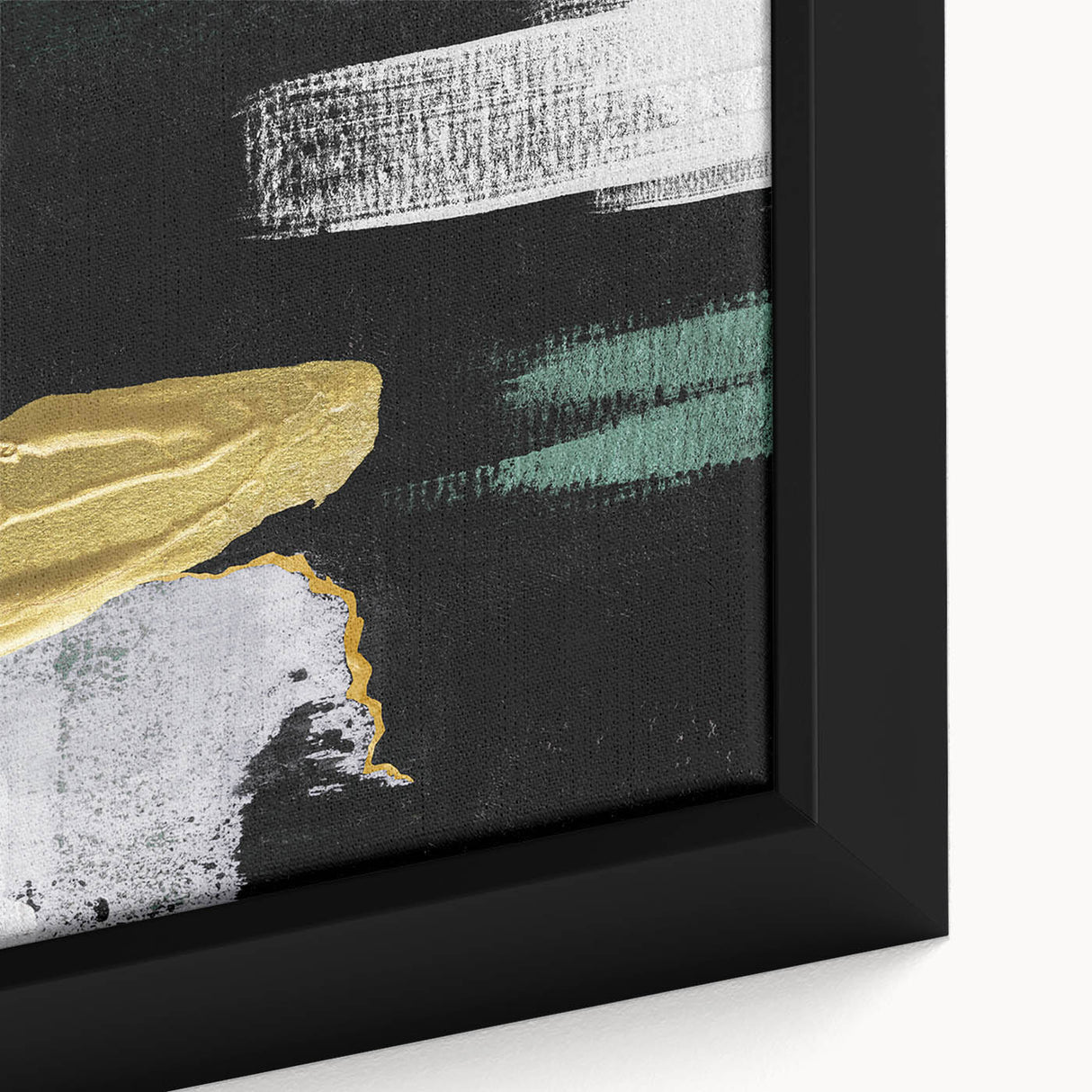 Abstract canvas artwork showcasing vibrant colors and dynamic shapes, perfect for modern home decor or artistic interior design.