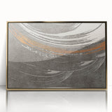 Vibrant abstract wall art canvas print showcasing bold colors and dynamic shapes, perfect for modern decor, displayed in a sleek setting.