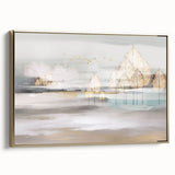 Vibrant abstract canvas artwork featuring bold colors and dynamic shapes, designed for modern home decor, emphasizing contemporary artistic expression.