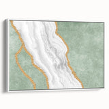 Abstract canvas print showcasing vibrant colors and fluid shapes, perfect for modern decor, emphasizing artistic expression and creativity.