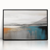 Abstract wall art canvas featuring vibrant colors and geometric patterns, rolled and packaged in a protective cardboard tube, ideal for home decor.