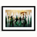 Colorful abstract canvas art displaying vibrant geometric shapes and patterns, showcasing a modern artistic design perfect for home decor.