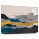 Abstract canvas artwork showcasing vibrant geometric patterns in bold colors, ideal for modern home decor, adding a dynamic touch to any room.