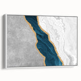 Abstract canvas art print showcasing vibrant colors and dynamic shapes, ideal for modern decor, enhancing any living space or office.