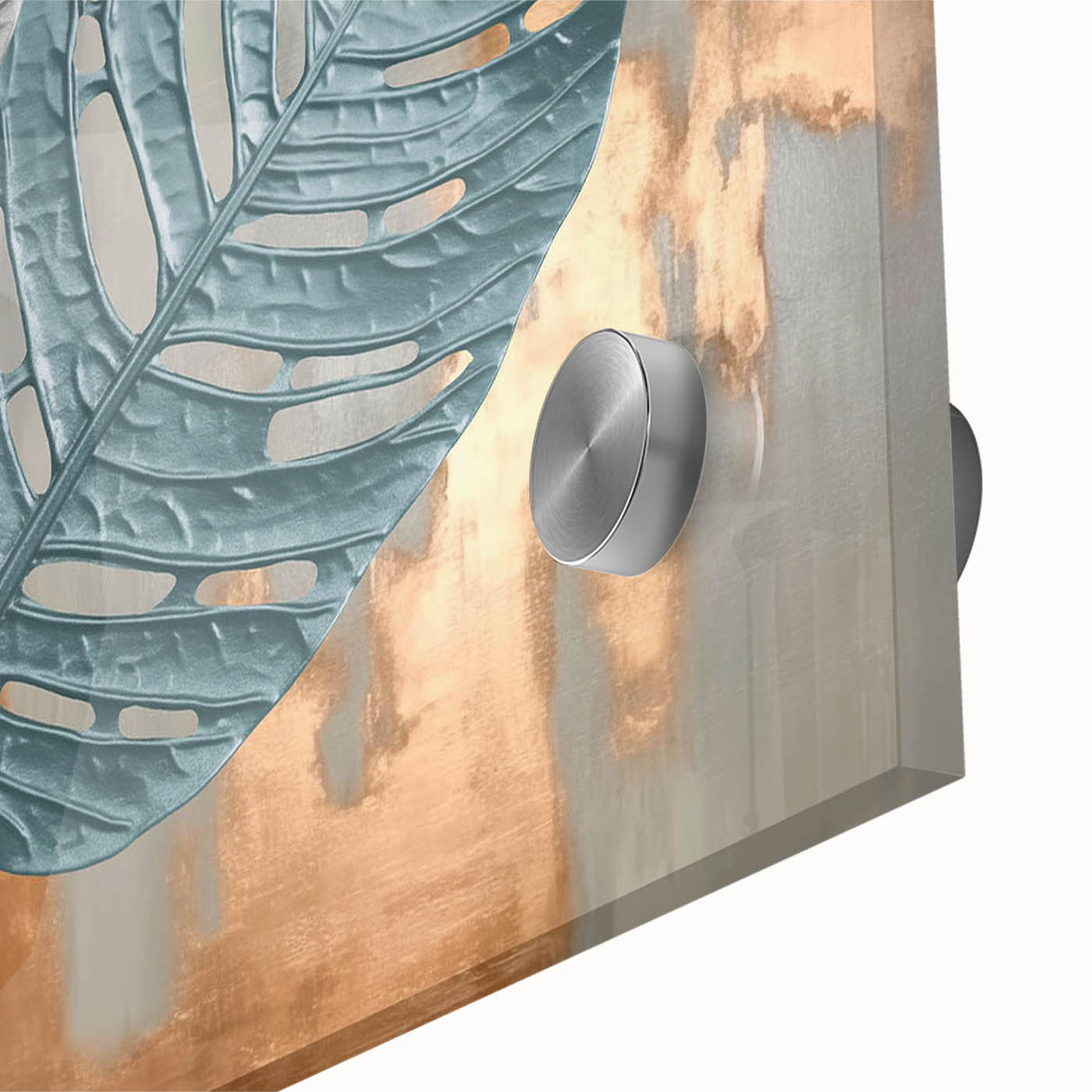 Modern Strokes and Lines Abstract Art with Feather Motif on Canvas