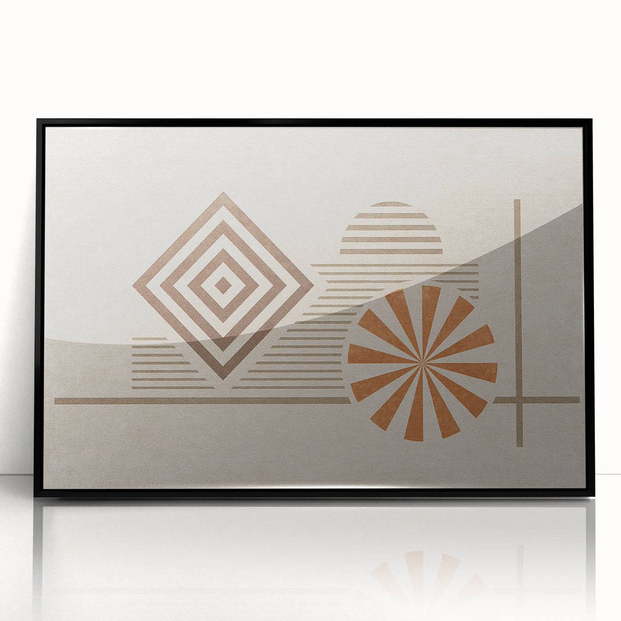 Abstract canvas artwork showcasing vibrant colors and dynamic shapes, perfect for modern home decor or artistic display.