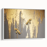 Abstract wall art print showcasing vibrant colors blended in a dynamic swirl, ideal for modern decor, emphasizing creativity and movement.