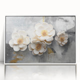 Abstract art canvas featuring vibrant swirls of blue, orange, and gold, designed for modern home decor and wall embellishment.