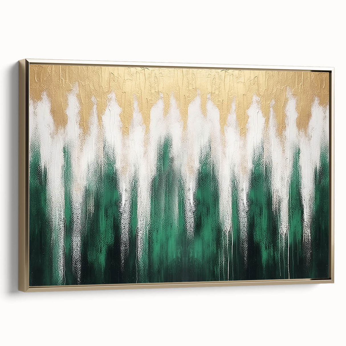 Vibrant abstract wall art canvas print showcasing bold colors and dynamic shapes, elegantly rolled and secured in a protective cardboard tube for easy shipping and display.