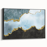 Abstract canvas artwork showcasing vibrant colors and geometric shapes, perfect for modern home decor or artistic displays. The composition emphasizes bold lines and a dynamic palette, ideal for enhancing contemporary interiors.