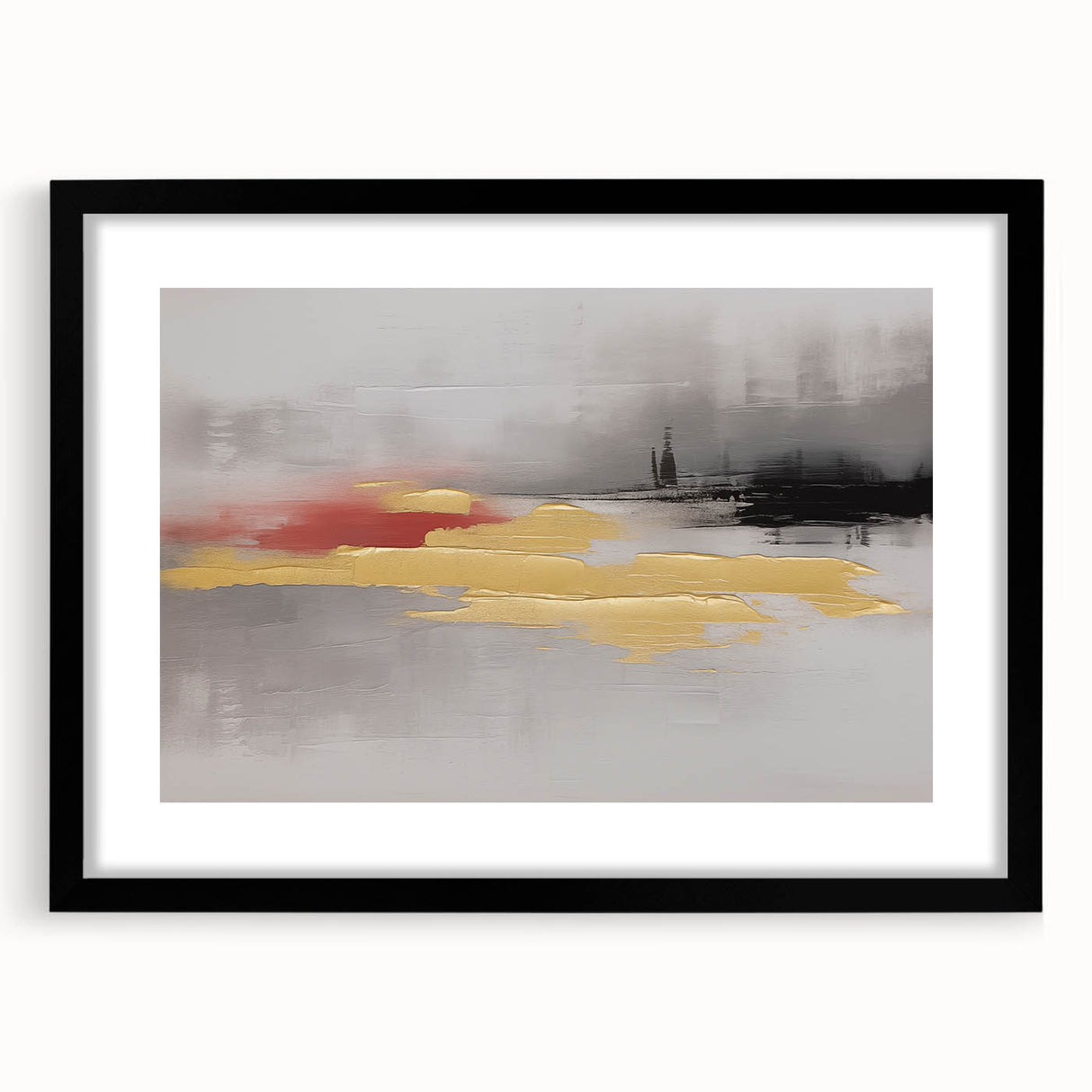 Abstract canvas art print showcasing vibrant colors and geometric shapes, elegantly rolled and ready for display, highlighting modern artistic expression.
