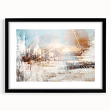 Abstract canvas artwork showcasing vibrant colors and geometric shapes, ideal for modern home decor, emphasizing artistic creativity and style.