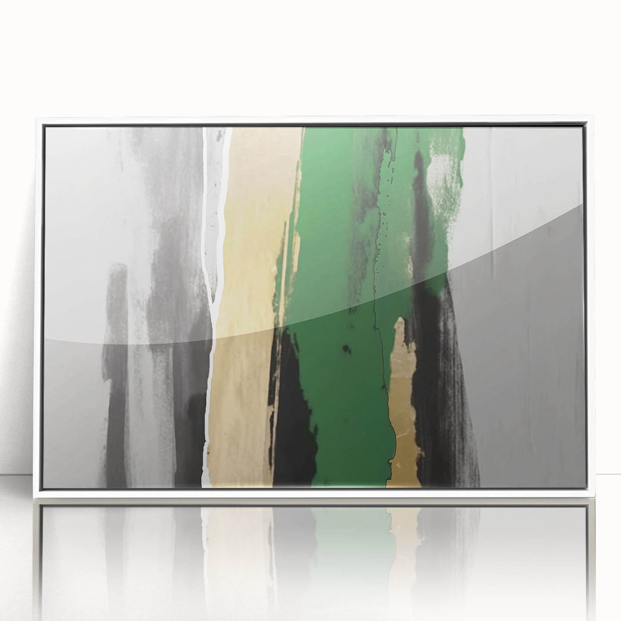 Abstract wall art canvas print showcasing vibrant colors and dynamic shapes, perfect for modern decor, enhancing any living space.