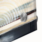 Vibrant abstract wall art canvas featuring a colorful geometric design with bold shapes in red, blue, and yellow, ideal for modern decor.