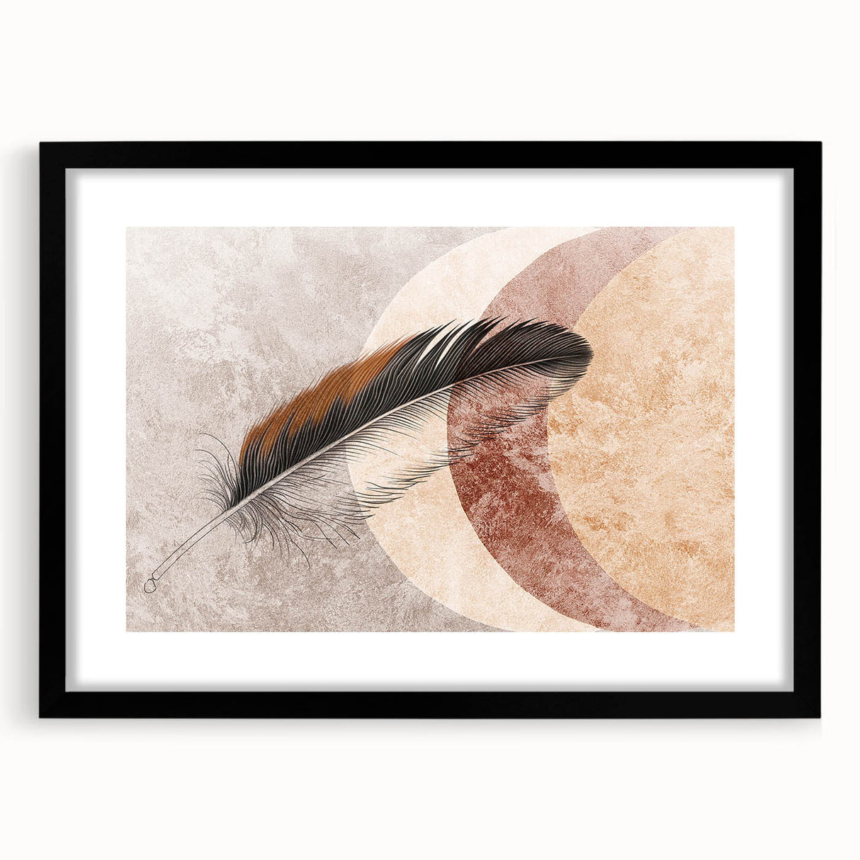 Abstract wall art canvas print showcasing vibrant colors and dynamic shapes, ideal for modern home decor, displayed against a neutral background.