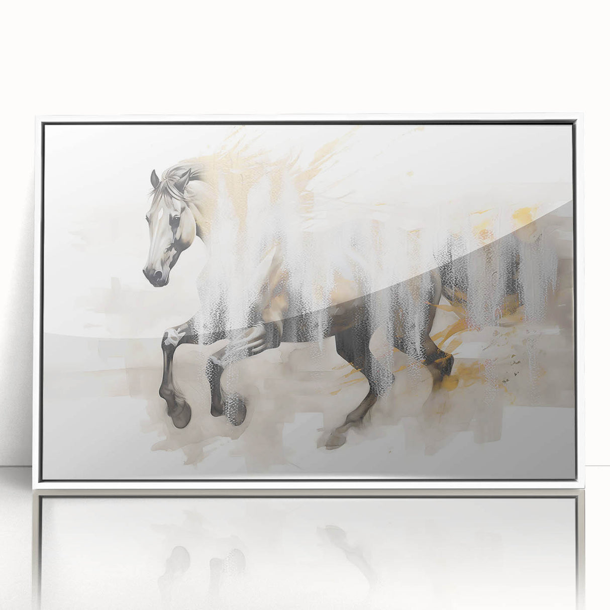 Abstract wall art canvas featuring vibrant colors and dynamic shapes, rolled and secured in a protective cardboard tube for safe shipping and display.