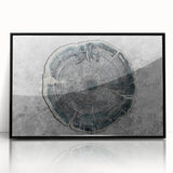 Colorful abstract wall art on canvas showcasing vibrant brush strokes in shades of blue, orange, and yellow, ideal for modern decor.