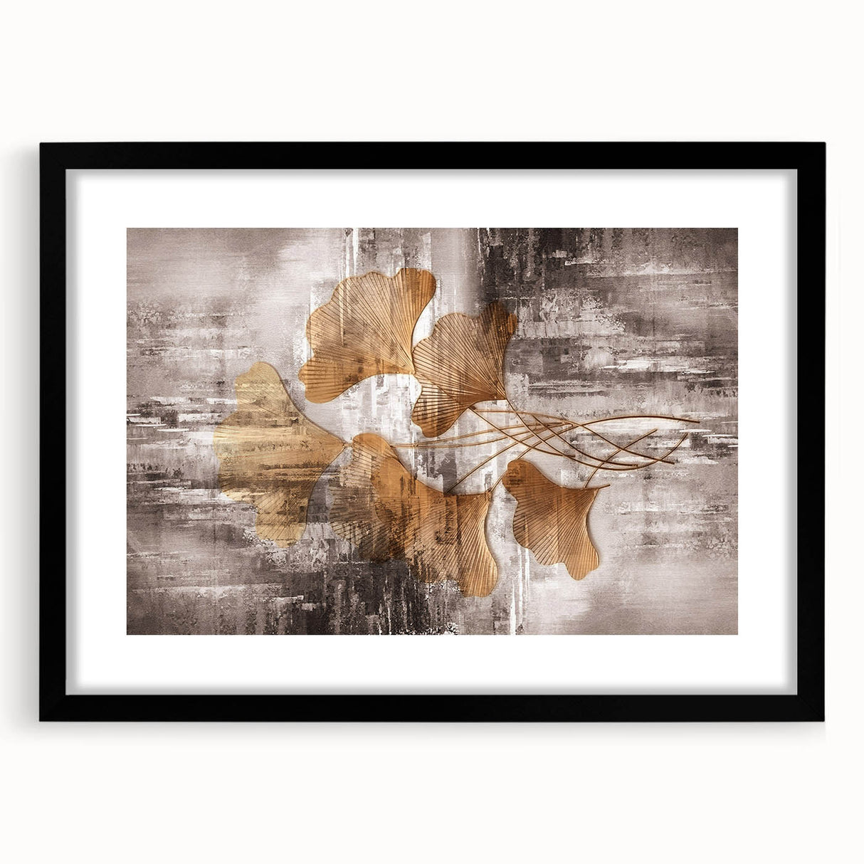 Colorful abstract wall art print showcasing vibrant geometric shapes and flowing lines, perfect for modern home decor or artistic spaces.