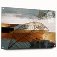 Colorful abstract canvas painting showcasing vibrant brush strokes and fluid shapes, ideal for modern home decor or artistic spaces.