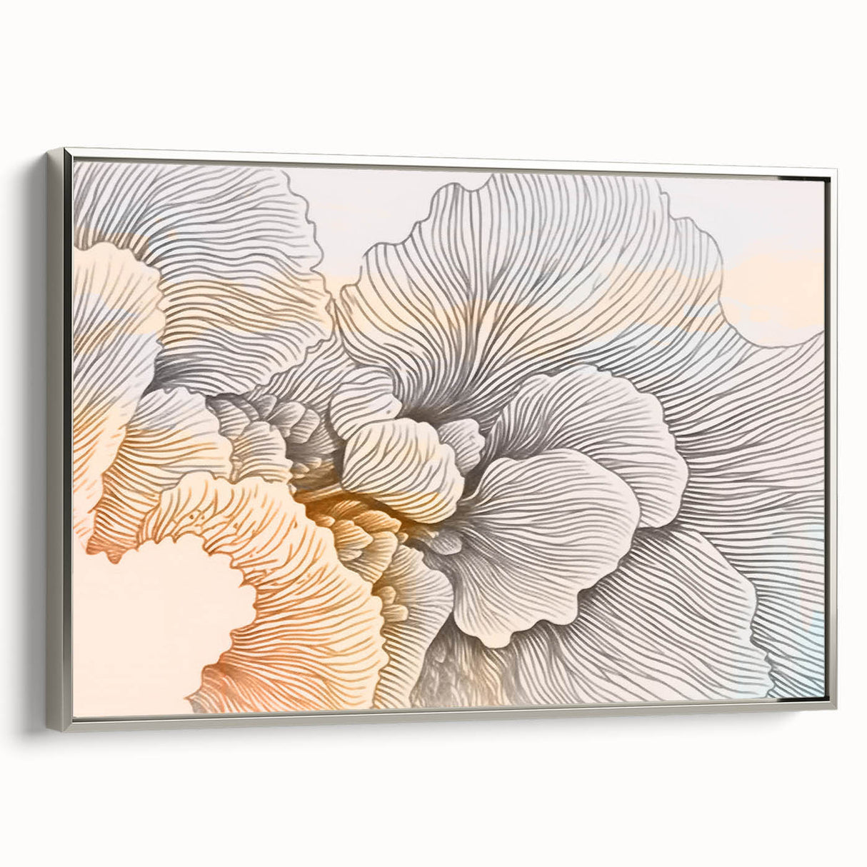 Abstract wall art canvas print showcasing vibrant colors and dynamic shapes, perfect for modern decor and artistic spaces, rolled for easy framing.
