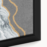 Abstract wall art canvas print showcasing vibrant colors and dynamic shapes, perfect for modern home décor or office spaces.
