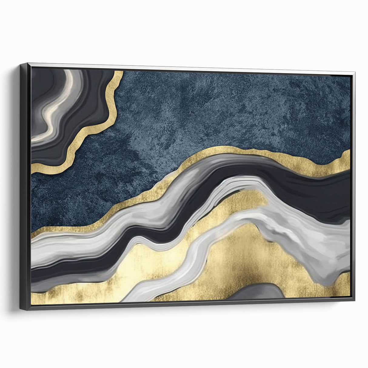 Abstract wall art canvas print showcasing vibrant colors and dynamic shapes, perfect for modern home decor or office space enhancement.