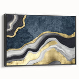 Abstract wall art canvas print showcasing vibrant colors and dynamic shapes, perfect for modern home decor or office space enhancement.