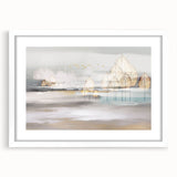 Abstract wall art canvas showcasing vibrant colors and fluid shapes, ideal for modern decor, accompanied by a durable packaging tube for safe delivery.