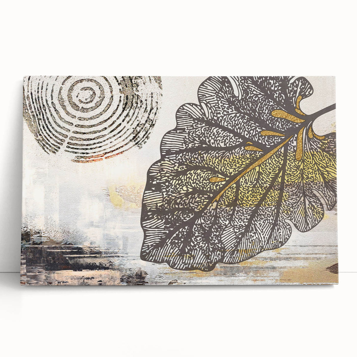 Abstract canvas artwork showcasing vibrant geometric patterns in bold colors, ideal for modern home decor. Perfectly rolled and securely packaged for delivery.