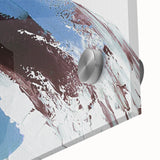 Colorful abstract canvas wall art showcasing a vibrant mix of swirling patterns and textures, ideal for modern home decor and artistic spaces.