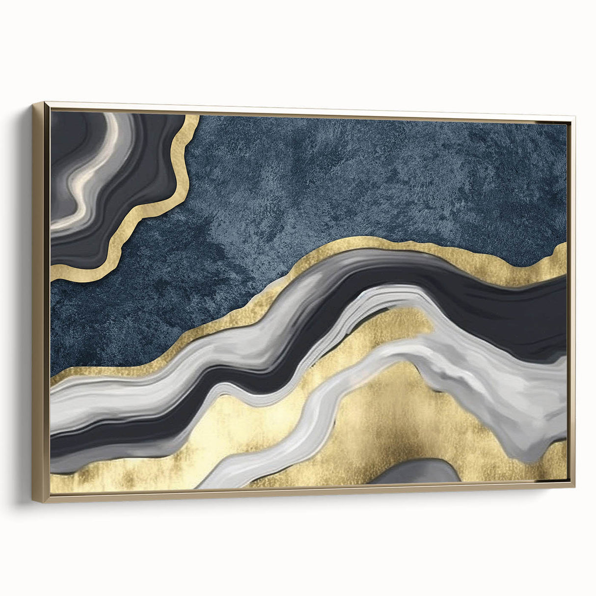 Abstract wall art canvas showcasing vibrant colors and fluid shapes, perfect for modern home decor, enhancing any living space's aesthetic.