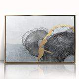 Vibrant abstract canvas art print showcasing dynamic shapes and colors, ideal for modern home decor, highlighting artistic flair and creativity.