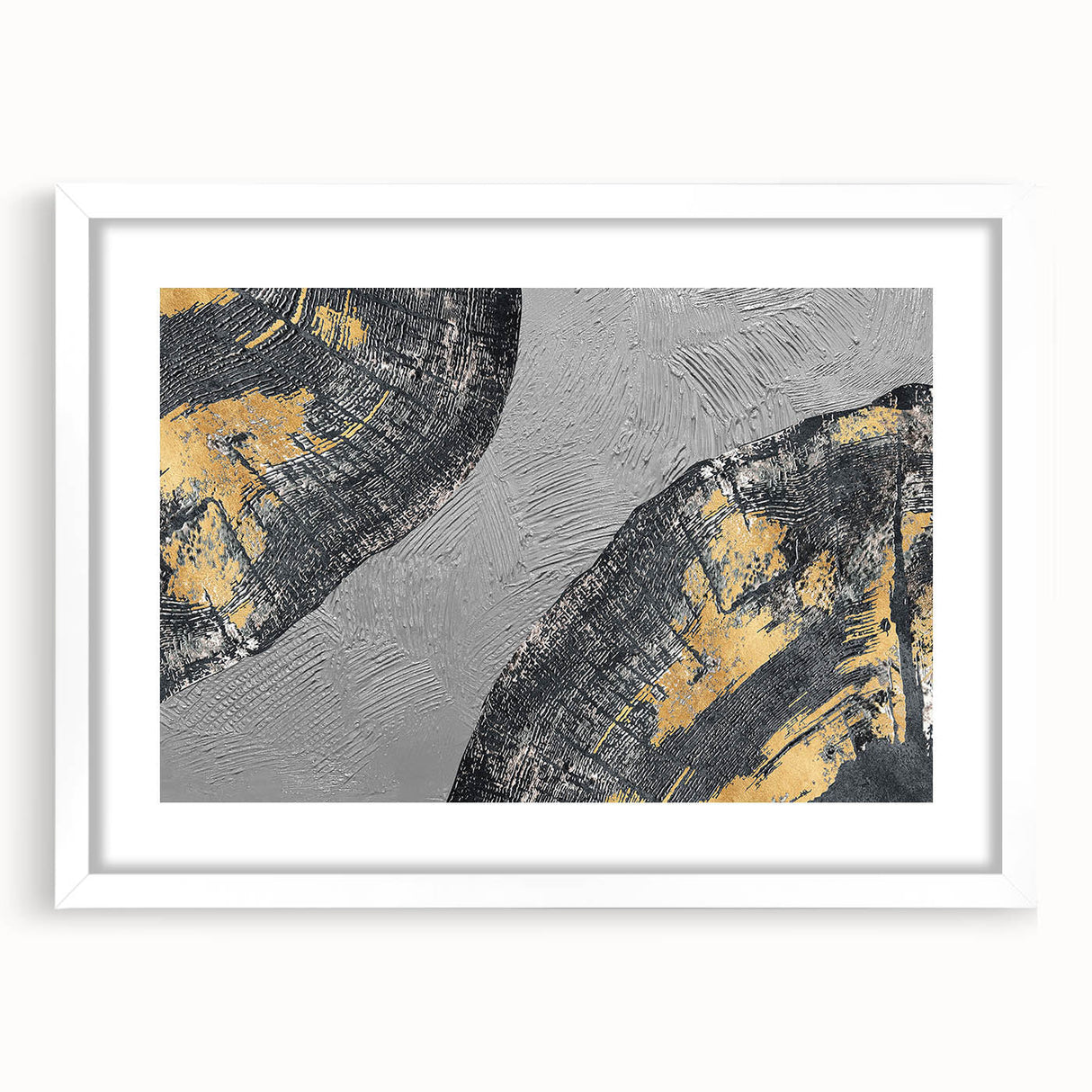 Colorful abstract canvas print showcasing vibrant swirling patterns in shades of blue, orange, and yellow, perfect for modern home decor.
