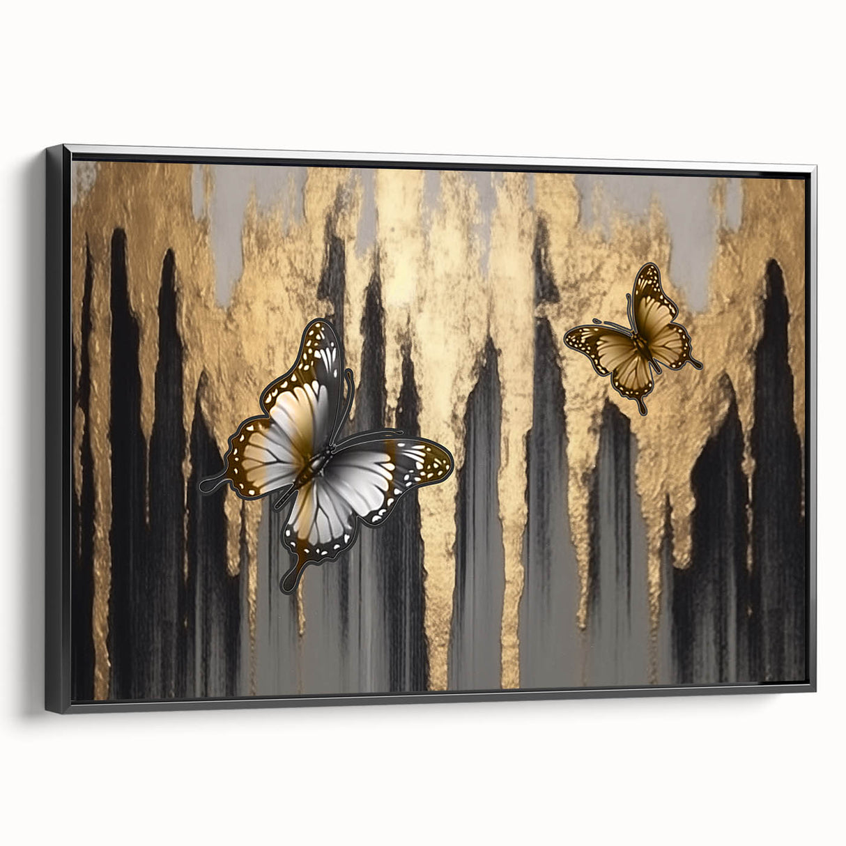 Colorful abstract canvas art print showcasing vibrant geometric shapes and fluid patterns, perfect for modern home decor or artistic spaces.