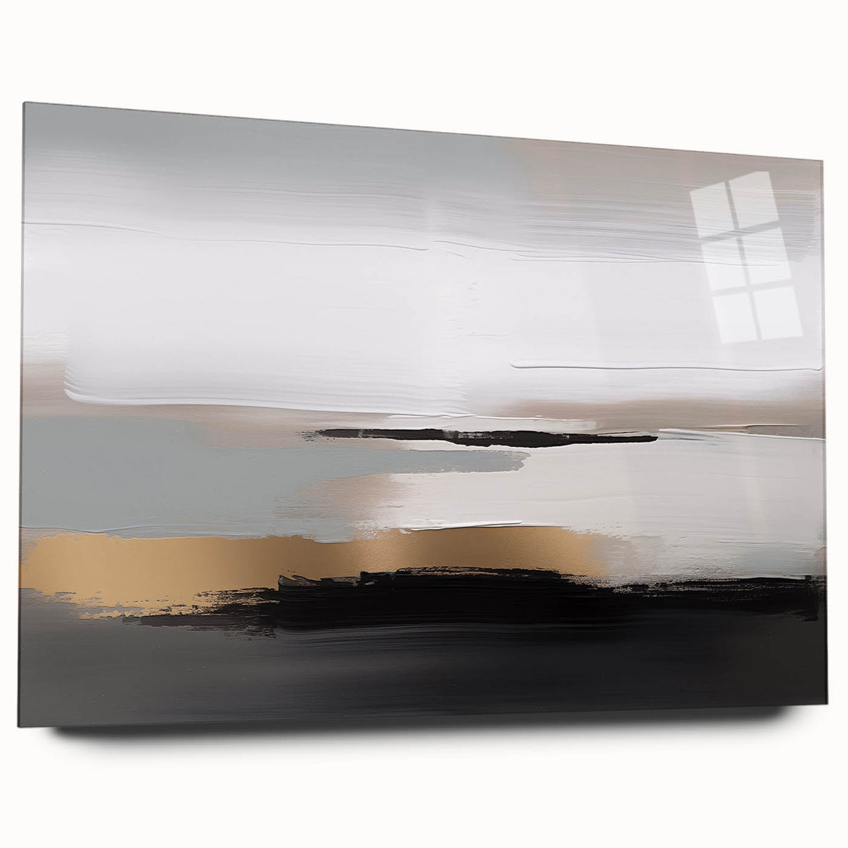 Colorful abstract wall art canvas print showcasing vibrant brush strokes and geometric shapes, ideal for modern home decor and artistic appeal.