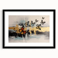 Vibrant abstract wall art canvas showcasing a dynamic blend of colors and shapes, perfect for modern home decor and artistic expression.