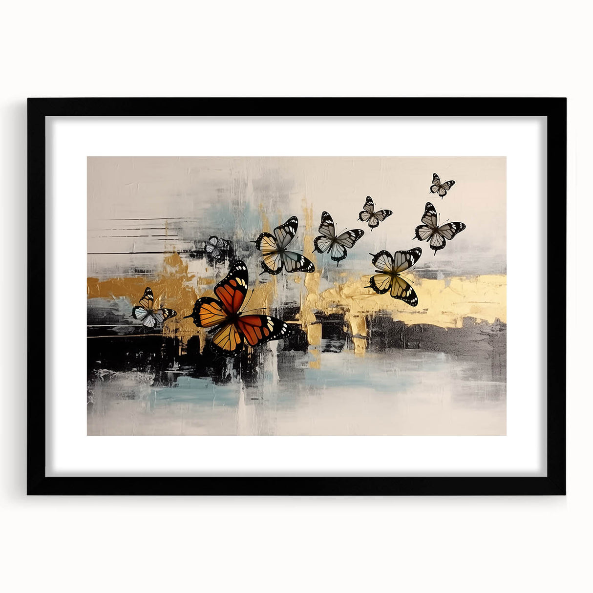 Vibrant abstract wall art canvas showcasing a dynamic blend of colors and shapes, perfect for modern home decor and artistic expression.