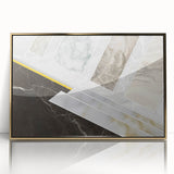 Colorful abstract wall art featuring vibrant geometric shapes and patterns, displayed on a textured canvas, ideal for modern home decor.