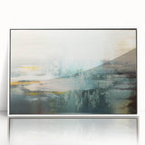 Abstract wall art canvas showcasing vibrant colors and dynamic shapes, perfect for modern home decor or office settings, enhancing creative spaces.