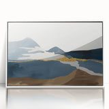 Contemporary abstract wall art canvas print showcasing vibrant colors and dynamic shapes, perfect for modern home decor or artistic spaces.