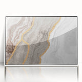 Colorful abstract wall art canvas featuring swirling blue, orange, and yellow patterns, ideal for modern home decor and artistic expression.