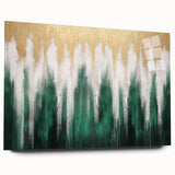 Abstract canvas art showcasing vibrant colors and geometric shapes, beautifully framed for modern home decor. Ideal for enhancing contemporary living spaces.