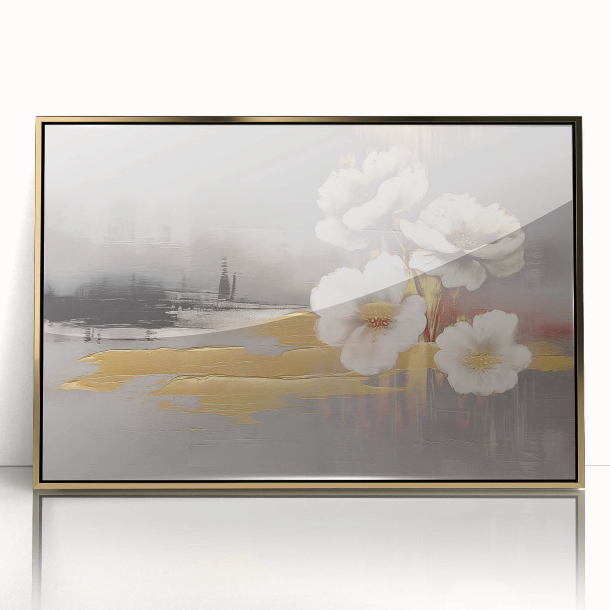 Abstract wall art canvas showcasing vibrant colors and geometric patterns, rolled and securely packaged in a cardboard tube for easy transport and display.