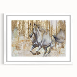 Abstract canvas artwork showcasing vibrant geometric patterns in shades of blue, orange, and yellow, designed to enhance contemporary living spaces. Perfect for home decor or artistic wall displays.