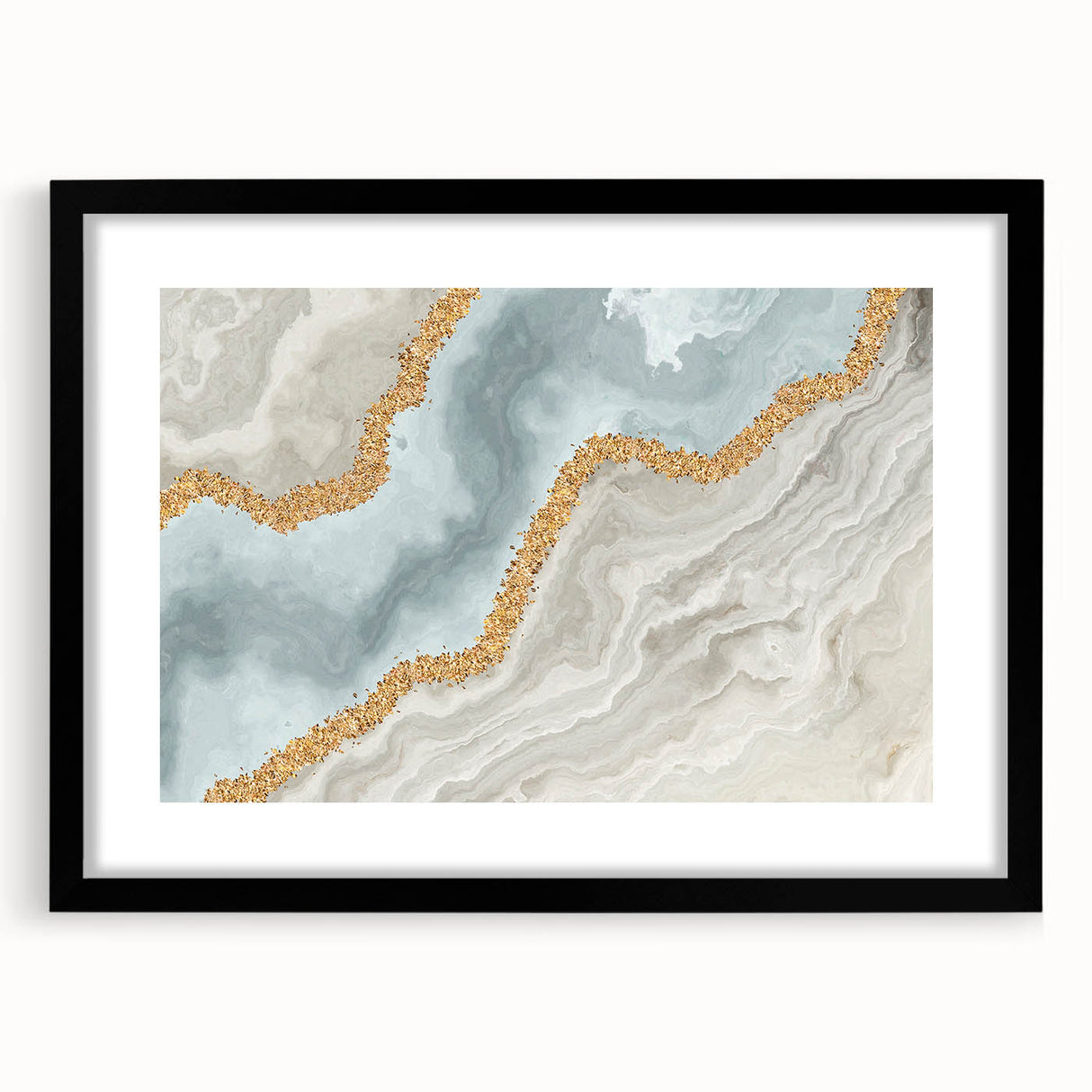 Abstract wall art canvas print showcasing vibrant colors and fluid shapes, perfect for modern decor, elegantly displayed in a living room setting.