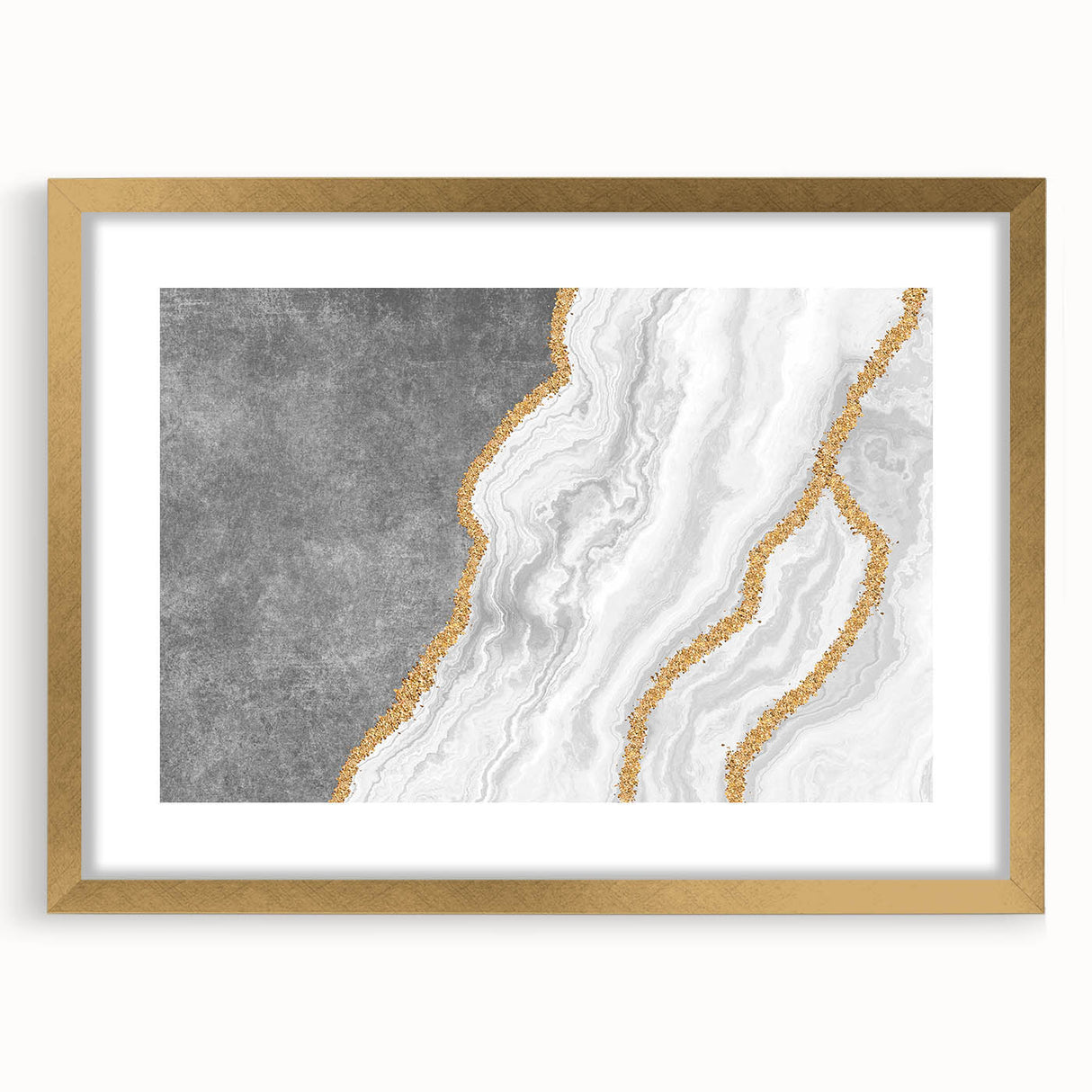 Abstract wall art canvas print showcasing vibrant colors and dynamic shapes, perfect for modern home decor, rolled and ready for framing.